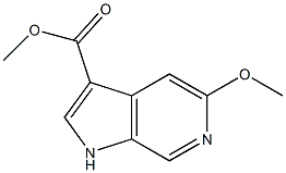 methyl 5-methoxy-1H-pyrrolo[2,3-c]pyridine-3-carboxylate Struktur