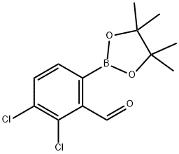 2,3-二氯-6-(硼酸频哪醇酯-2-基)苯甲醛,2121514-14-3,结构式