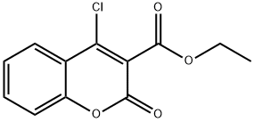 ethyl 4-chloro-2-oxo-2H-chromene-3-carboxylate Struktur