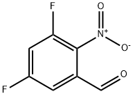 3,5-Difluoro-2-nitrobenzaldehyde 95% 化学構造式