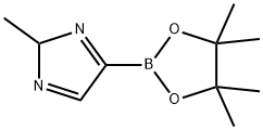 2-methyl-4-(4,4,5,5-tetramethyl-1,3,2-dioxaborolan-2-yl)-1H-imidazole 化学構造式
