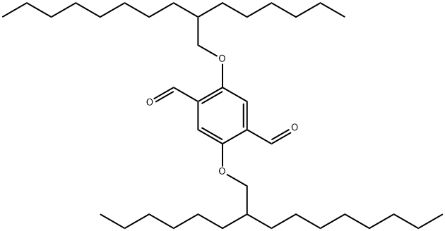 2,5-bis((2-hexyldecyl)oxy)terephthalaldehyde, 2136615-87-5, 结构式