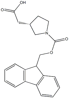 (S)-2-(1-(((9H-fluoren-9-yl)methoxy)carbonyl)pyrrolidin-3-yl)acetic acid|