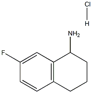 7-FLUORO-1,2,3,4-TETRAHYDRONAPHTHALEN-1-AMINE HYDROCHLORIDE Structure