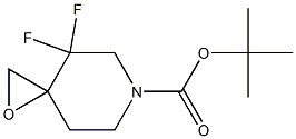 tert-butyl 4,4-difluoro-1-oxa-6-azaspiro[2.5]octane-6-carboxylate Structure