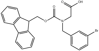 N-Fmoc-3-bromobenzyl-glycine Structure