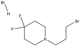 1-(3-bromopropyl)-4,4-difluoropiperidine hydrobromide 化学構造式