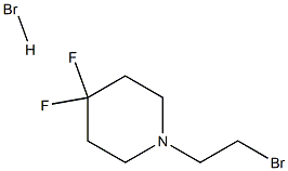 1-(2-溴乙基)-4,4-二氟哌啶氢溴酸盐,2138280-09-6,结构式