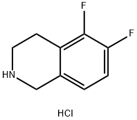 5,6-difluoro-1,2,3,4-tetrahydroisoquinoline hydrochloride 化学構造式