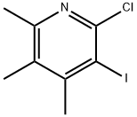 2-chloro-3-iodo-4,5,6-trimethylpyridine Structure