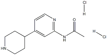 N-(4-(piperidin-4-yl)pyridin-2-yl)acetamide dihydrochloride Structure