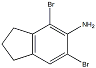 4,6-二溴-2,3-二氢-1H-茚-5-胺,214697-92-4,结构式