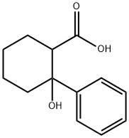 2-Hydroxy-2-phenyl-cyclohexanecarboxylic acid Struktur