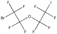 1-Bromo-2-(2-iodotetrafluoroethoxy)tetrafluoroethane 化学構造式