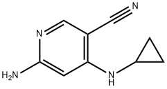 6-amino-4-(cyclopropylamino)nicotinonitrile Structure