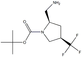 tert-butyl (2R,4R)-2-(aminomethyl)-4-(trifluoromethyl)pyrrolidine-1-carboxylate|