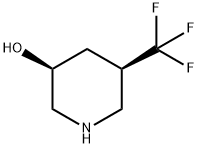 (3S,5R)-5-(三氟甲基)哌啶-3-醇 结构式