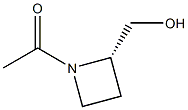 1-[(2S)-2-(hydroxymethyl)azetidin-1-yl]ethan-1-one 结构式