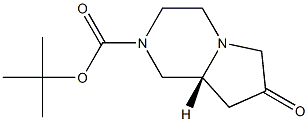 (R)-2-BOC-六氢吡咯并[1,2-A]吡嗪-7(6H)-酮 结构式