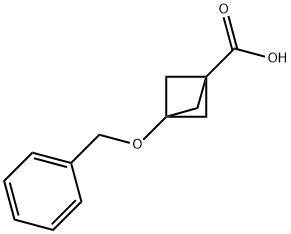 3-(benzyloxy)bicyclo[1.1.1]pentane-1-carboxylic acid Struktur