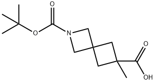 2-BOC-6-甲基-2-氮杂螺[3.3]庚烷-6-甲酸, 2166905-97-9, 结构式