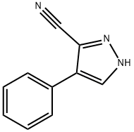 4-苯基-1H-吡唑-3-腈,21673-04-1,结构式