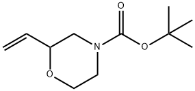 tert-Butyl 2-vinylmorpholine-4-carboxylate 化学構造式