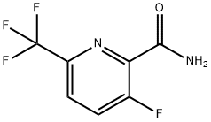 3-Fluoro-6-(trifluoromethyl)picolinamide Struktur