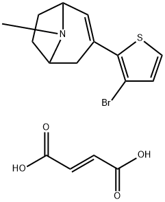 化合物3-(3-BROMO-2-THIENYL)-8-METHYL-8-AZABICYCLO[3.2.1]OCT-2-ENE FUMARATE,216853-60-0,结构式