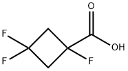 1,3,3-trifluorocyclobutane-1-carboxylic acid Structure