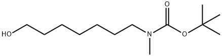 N-Boc-7-(methylamino)heptan-1-ol 化学構造式