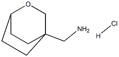 2-Oxabicyclo[2.2.2]octan-4-ylmethanamine hydrochloride Struktur