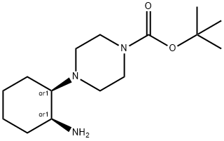 1-Boc-4-[cis-2-aminocyclohexyl]piperazine Struktur