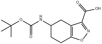 5-((叔-丁氧羰基)氨基)-4,5,6,7-四氢苯并[D]异噻唑-3-羧酸 结构式