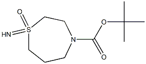 tert-butyl1-imino-1,4-thiazepane-4-carboxylate1-oxide* Struktur