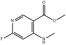 6-氟-4-(甲氨基)吡啶-3-羧酸甲酯,2187435-19-2,结构式