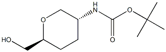 tert-Butyl trans-6-(hydroxymethyl)tetrahydro-2H-pyran-3-ylcarbamate|