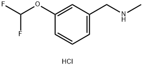 {[3-(difluoromethoxy)phenyl]methyl}(methyl)amine hydrochloride Struktur