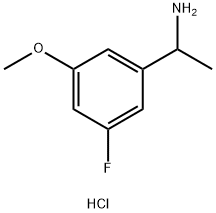 1-(3-Fluoro-5-methoxyphenyl)-ethylamine hydrochloride,2203071-67-2,结构式