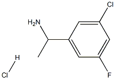 1-(3-Chloro-5-fluorophenyl)ethanamine hydrochloride,2203194-97-0,结构式