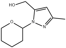 (3-甲基-1-(四氢-2H-吡喃-2-基)-1H-吡唑-5-基)甲醇,2204091-98-3,结构式