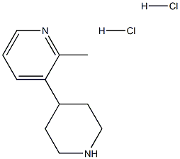 2-methyl-3-(piperidin-4-yl)pyridine dihydrochloride Structure