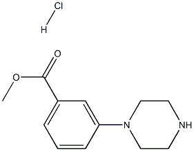 methyl3-(piperazin-1-yl)benzoatehydrochloride Structure