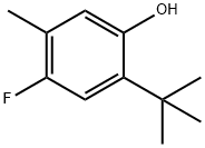 2-tert-Butyl-4-fluoro-5-methyl-phenol Structure