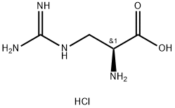 (S)-2-Amino-3-guanidinopropanoic acid dihydrochloride 化学構造式