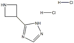 5-(azetidin-3-yl)-1H-1,2,4-triazole dihydrochloride 化学構造式