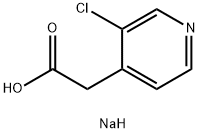 sodium 2-(3-chloropyridin-4-yl)acetate Structure