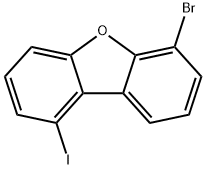6-Bromo-2-iododibenzo[b,d]furan 化学構造式