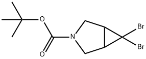 3-Boc-6,6-dibromo-3-azabicyclo[3.1.0]hexane Struktur