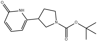 tert-butyl 3-(6-hydroxypyridin-2-yl)pyrrolidine-1-carboxylate Struktur